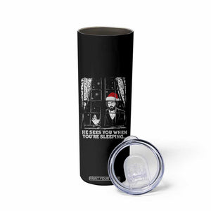 Stranger Christmas Skinny Tumbler Funny Murray He Sees You Vintage TS10 Print Your Wear
