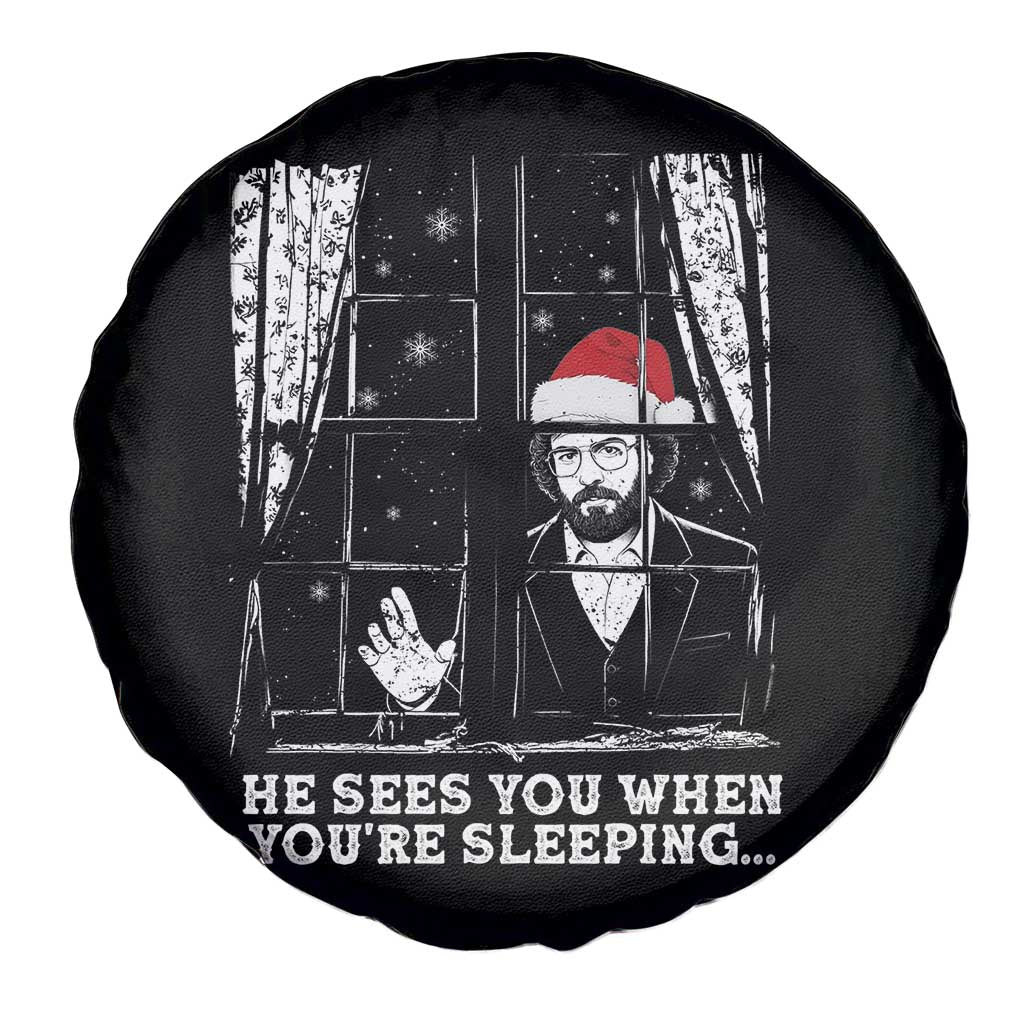 Stranger Christmas Spare Tire Cover Funny Murray He Sees You Vintage TS10 Print Your Wear