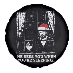 Stranger Christmas Spare Tire Cover Funny Murray He Sees You Vintage TS10 Print Your Wear
