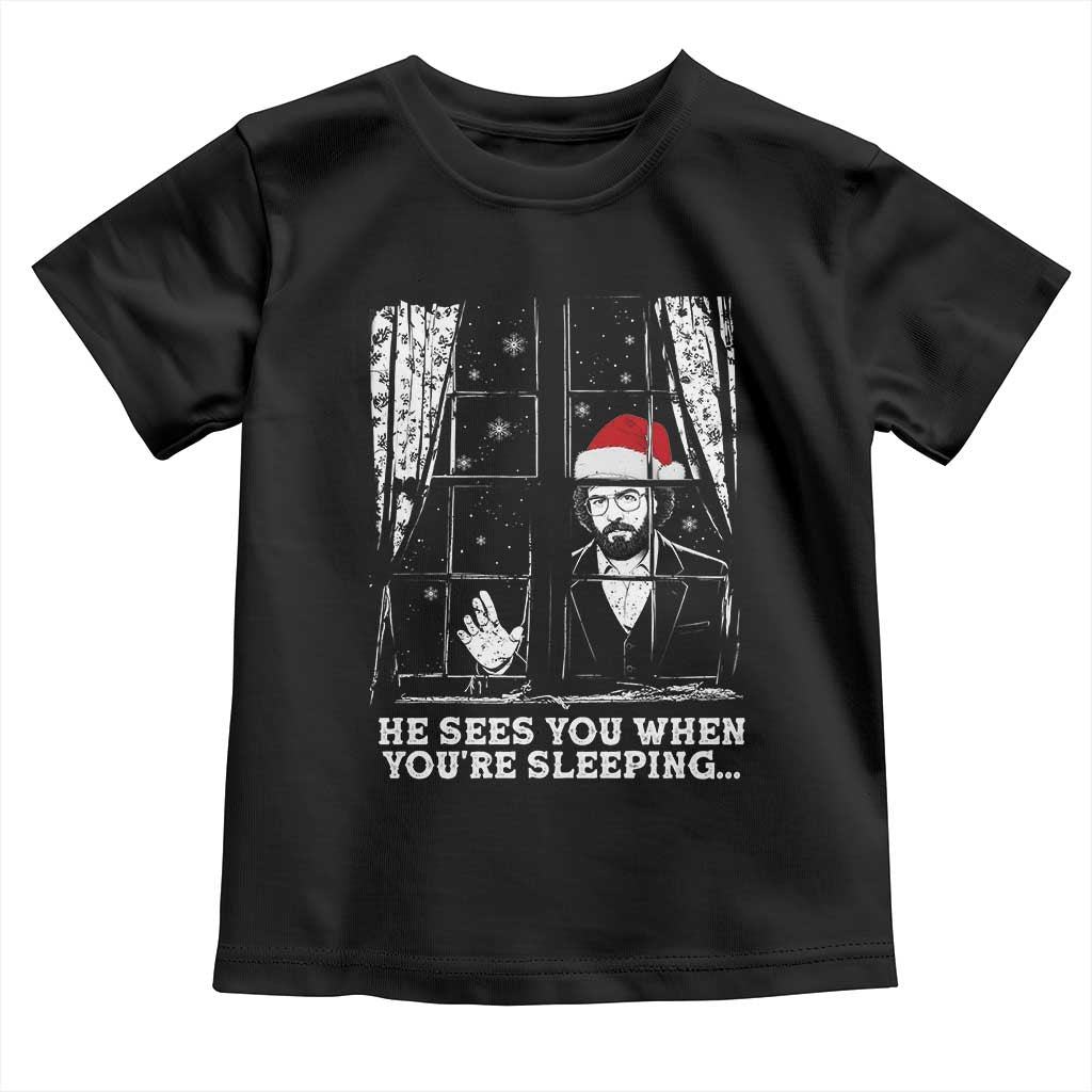 Stranger Christmas Toddler T Shirt Funny Murray He Sees You Vintage TS10 Black Print Your Wear