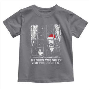 Stranger Christmas Toddler T Shirt Funny Murray He Sees You Vintage TS10 Charcoal Print Your Wear