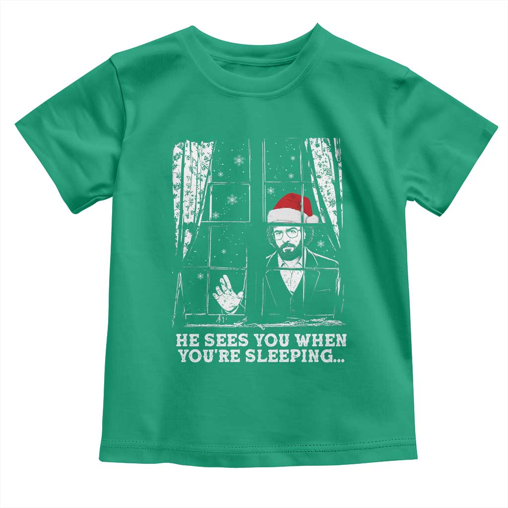 Stranger Christmas Toddler T Shirt Funny Murray He Sees You Vintage TS10 Irish Green Print Your Wear