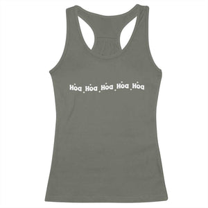 Hoa Hoa Hoa Racerback Tank Top Funny Book Lover TS10 Military Green Print Your Wear