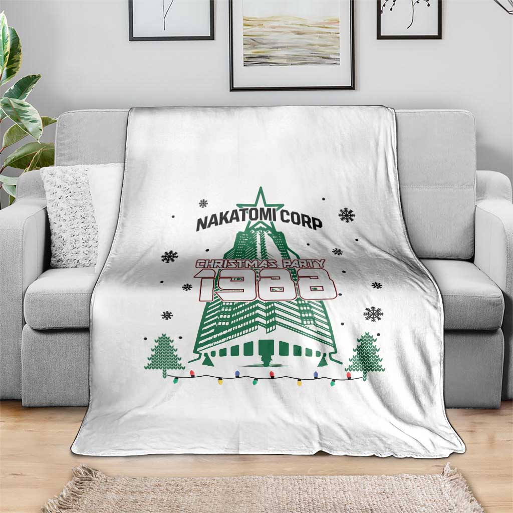 Vintage Nakatomi Plaza 1988 Christmas Party Throw Blanket TS10 Print Your Wear