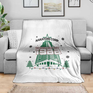 Vintage Nakatomi Plaza 1988 Christmas Party Throw Blanket TS10 Print Your Wear