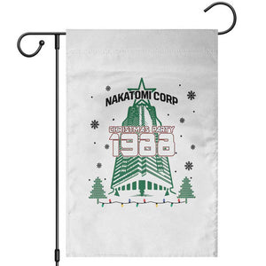 Vintage Nakatomi Plaza 1988 Christmas Party Garden Flag TS10 White Print Your Wear