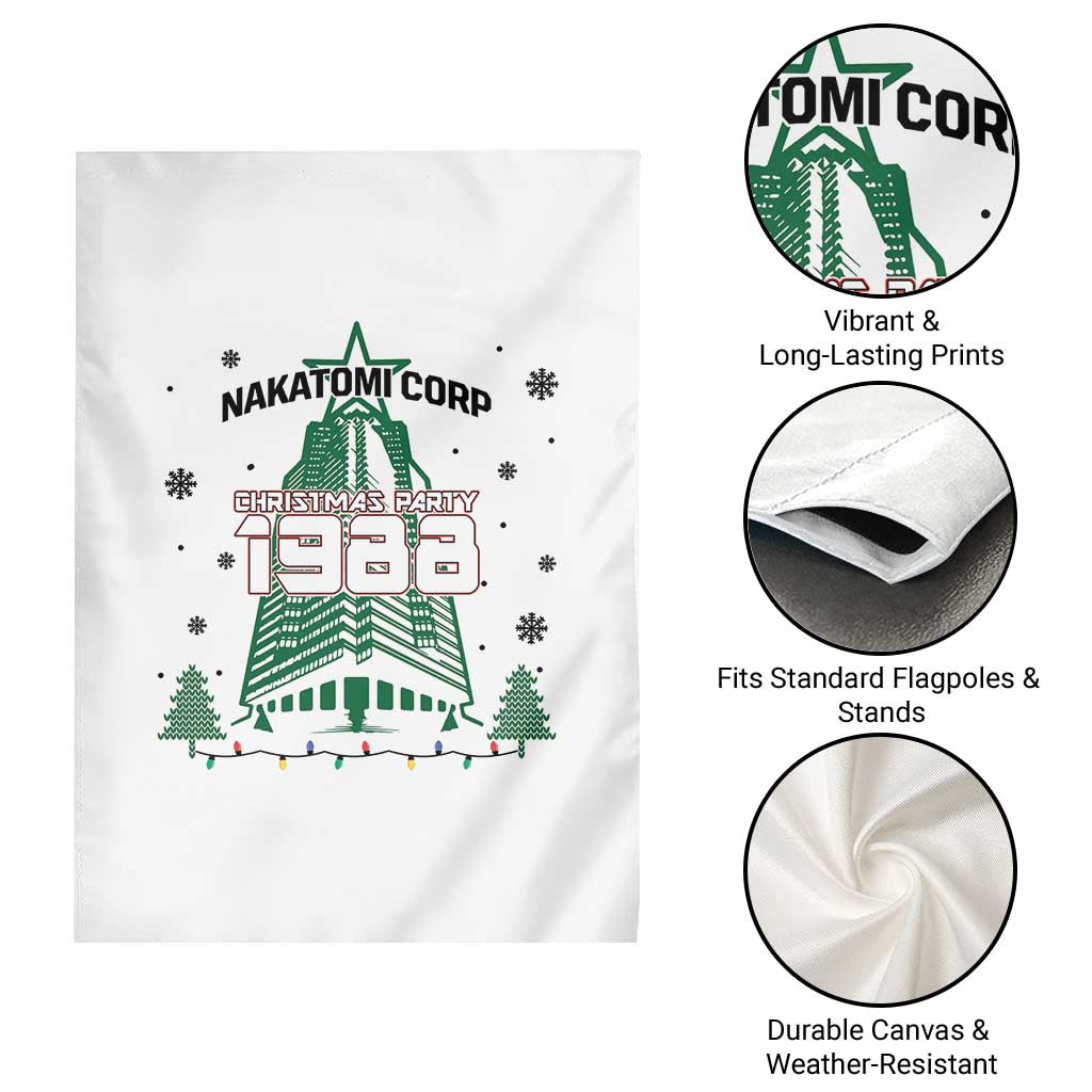 Vintage Nakatomi Plaza 1988 Christmas Party Garden Flag TS10 Print Your Wear