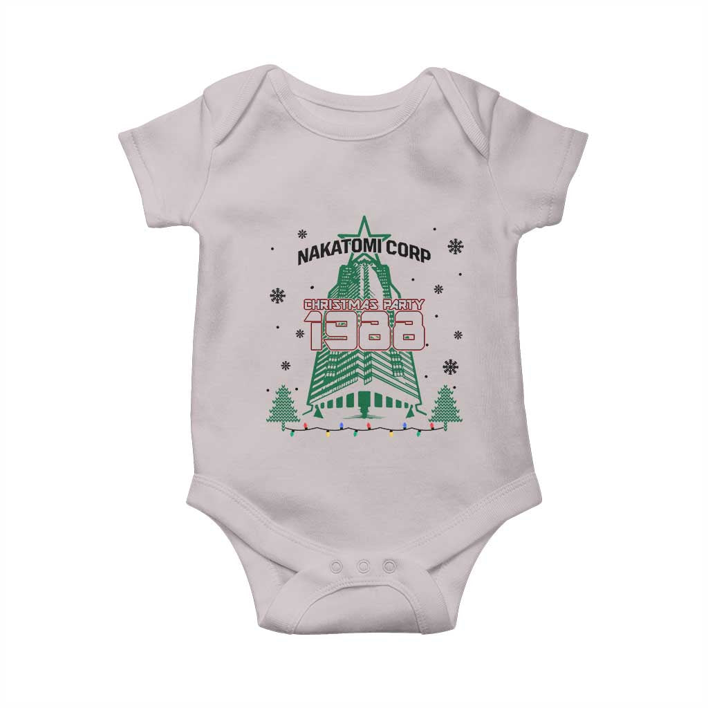 Vintage Nakatomi Plaza 1988 Christmas Party Baby Onesie TS10 Ice Gray Print Your Wear