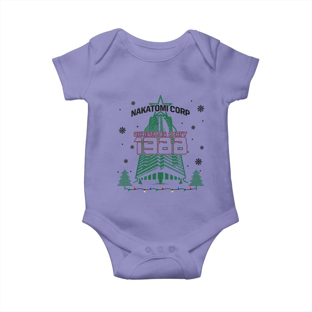 Vintage Nakatomi Plaza 1988 Christmas Party Baby Onesie TS10 Violet Print Your Wear