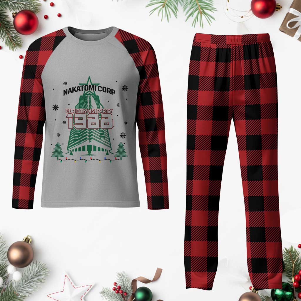 Vintage Nakatomi Plaza 1988 Christmas Party Plaid Pajama Set TS10 Buffalo Plaid Print Your Wear