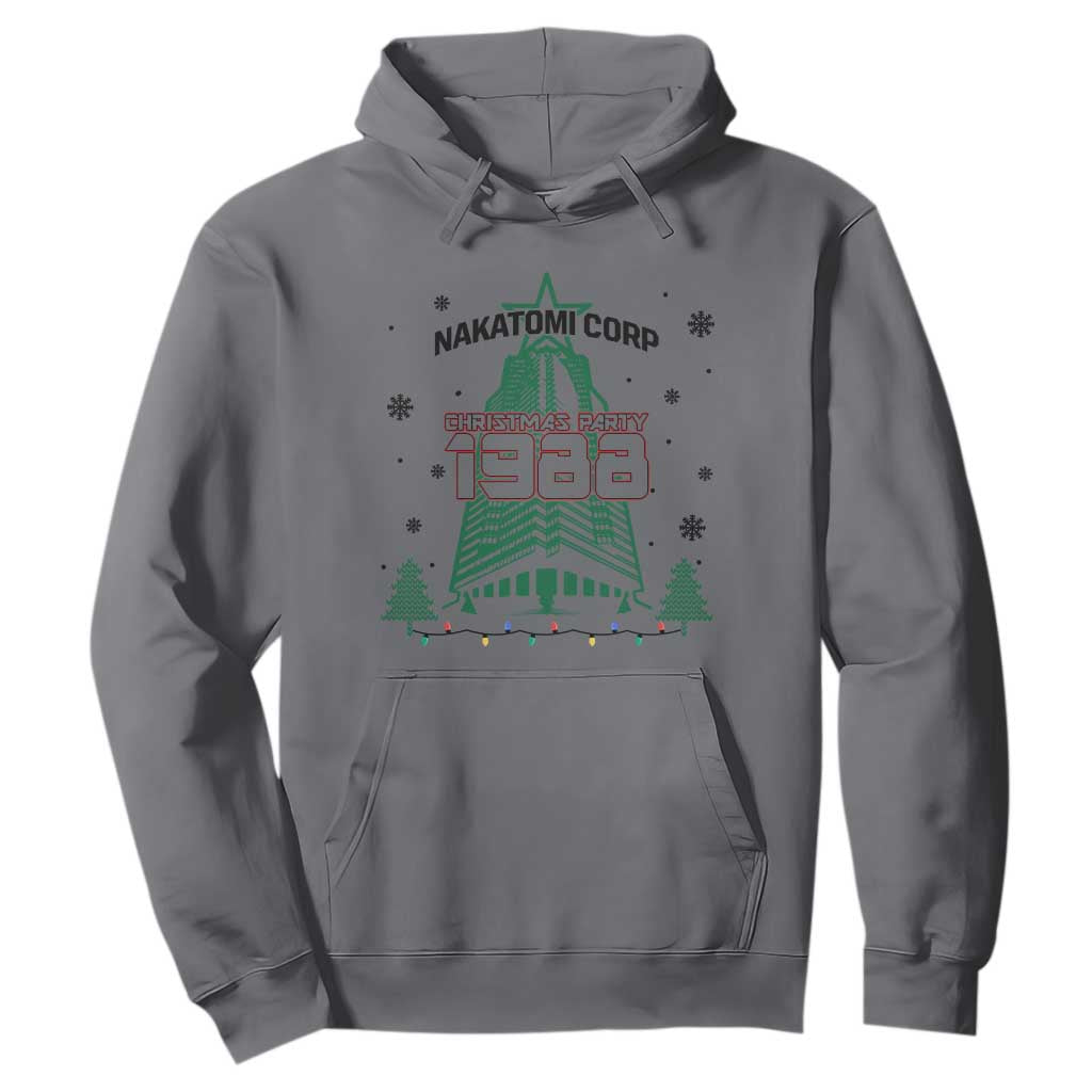 Vintage Nakatomi Plaza 1988 Christmas Party Hoodie TS10 Charcoal Print Your Wear