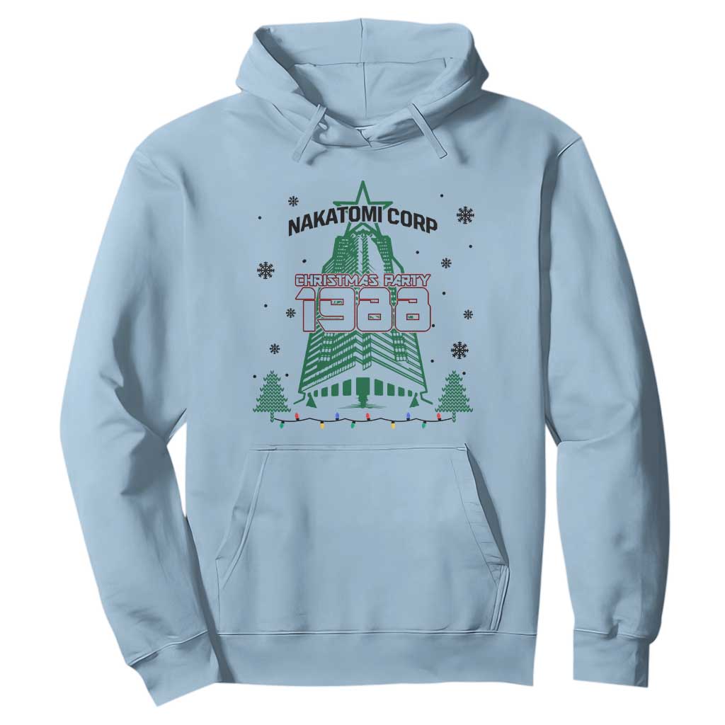 Vintage Nakatomi Plaza 1988 Christmas Party Hoodie TS10 Light Blue Print Your Wear