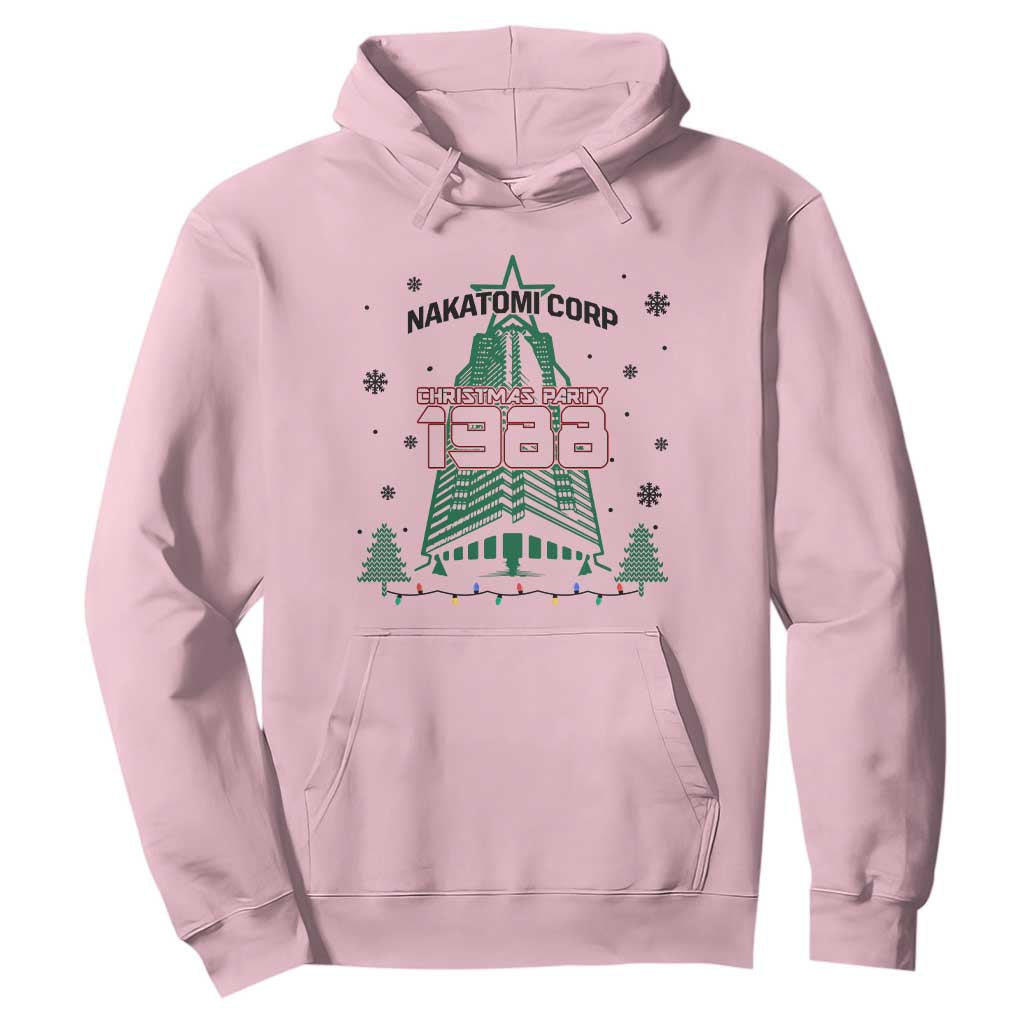 Vintage Nakatomi Plaza 1988 Christmas Party Hoodie TS10 Light Pink Print Your Wear