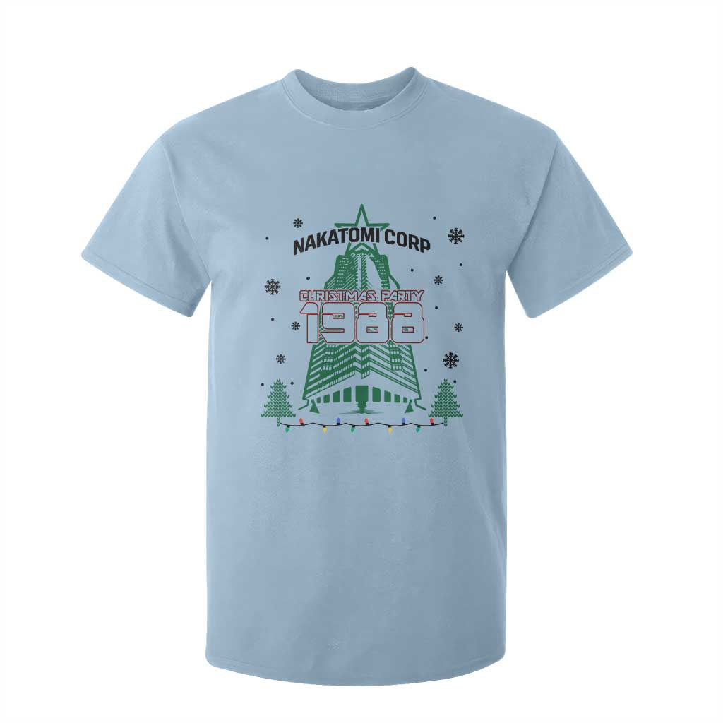 Vintage Nakatomi Plaza 1988 Christmas Party T Shirt For Kid TS10 Light Blue Print Your Wear