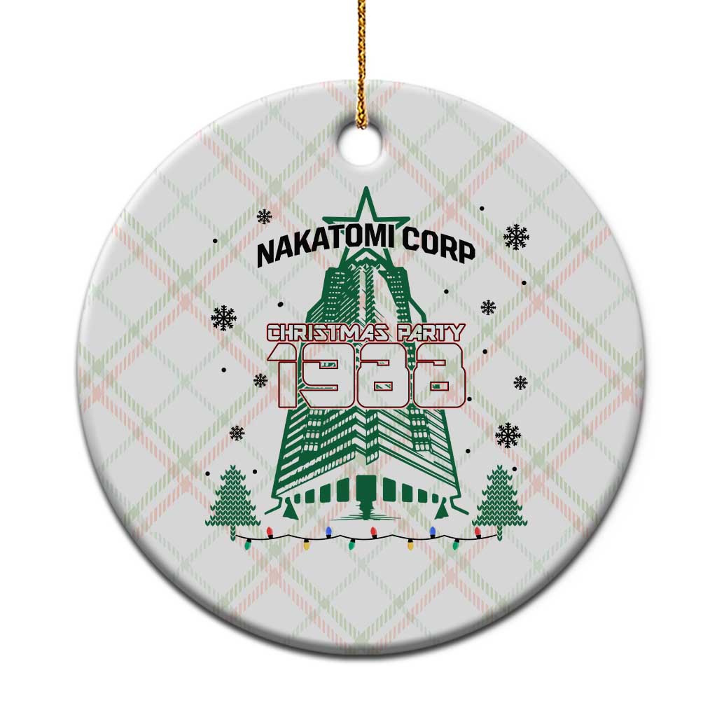 Vintage Nakatomi Plaza 1988 Christmas Party Ceramic Ornament TS10 1pc Christmas Plaid Print Your Wear