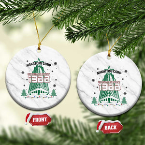 Vintage Nakatomi Plaza 1988 Christmas Party Ceramic Ornament TS10 1pc White Marble Print Your Wear