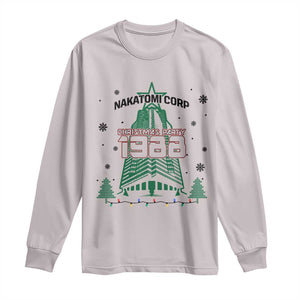 Vintage Nakatomi Plaza 1988 Christmas Party Long Sleeve Shirt TS10 Ice Gray Print Your Wear