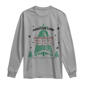Vintage Nakatomi Plaza 1988 Christmas Party Long Sleeve Shirt TS10 Sport Gray Print Your Wear