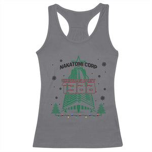 Vintage Nakatomi Plaza 1988 Christmas Party Racerback Tank Top TS10 Charcoal Print Your Wear