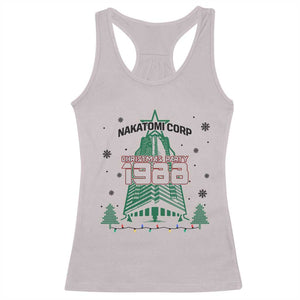 Vintage Nakatomi Plaza 1988 Christmas Party Racerback Tank Top TS10 Ice Gray Print Your Wear