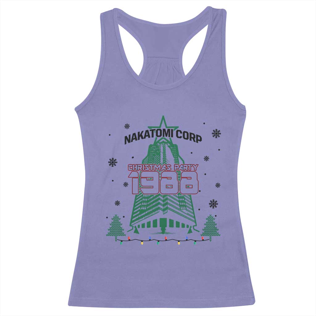 Vintage Nakatomi Plaza 1988 Christmas Party Racerback Tank Top TS10 Violet Print Your Wear
