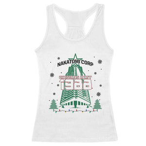 Vintage Nakatomi Plaza 1988 Christmas Party Racerback Tank Top TS10 White Print Your Wear