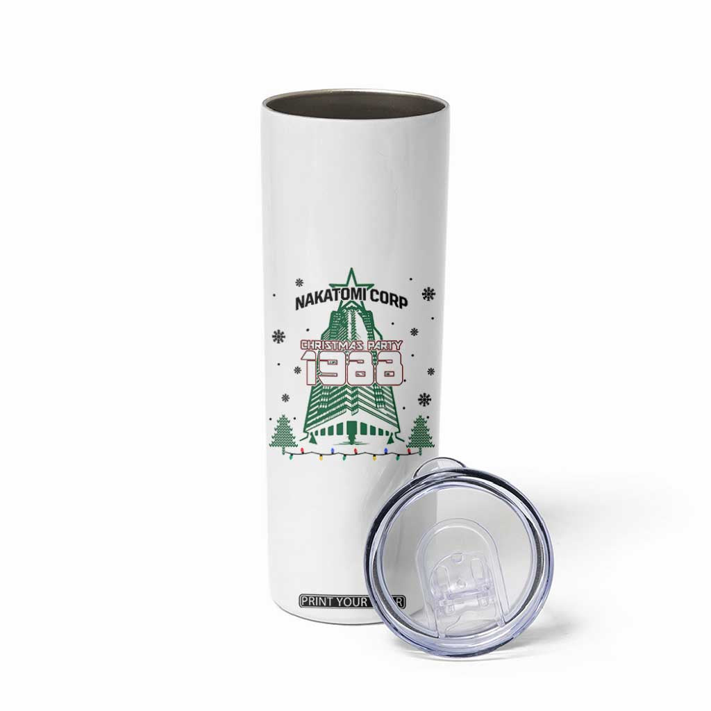 Vintage Nakatomi Plaza 1988 Christmas Party Skinny Tumbler TS10 Print Your Wear