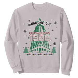 Vintage Nakatomi Plaza 1988 Christmas Party Sweatshirt TS10 Ice Gray Print Your Wear