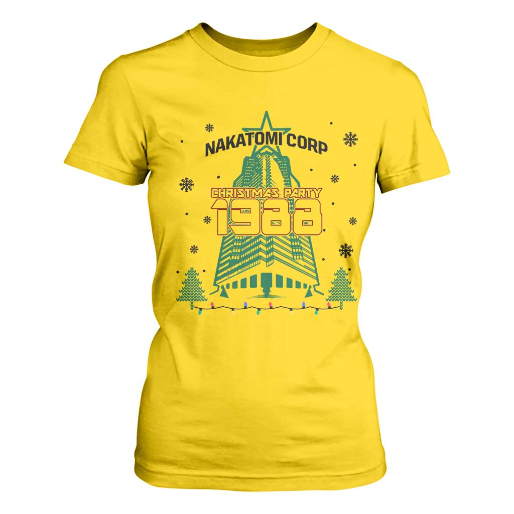 Vintage Nakatomi Plaza 1988 Christmas Party T Shirt For Women TS10 Daisy Print Your Wear