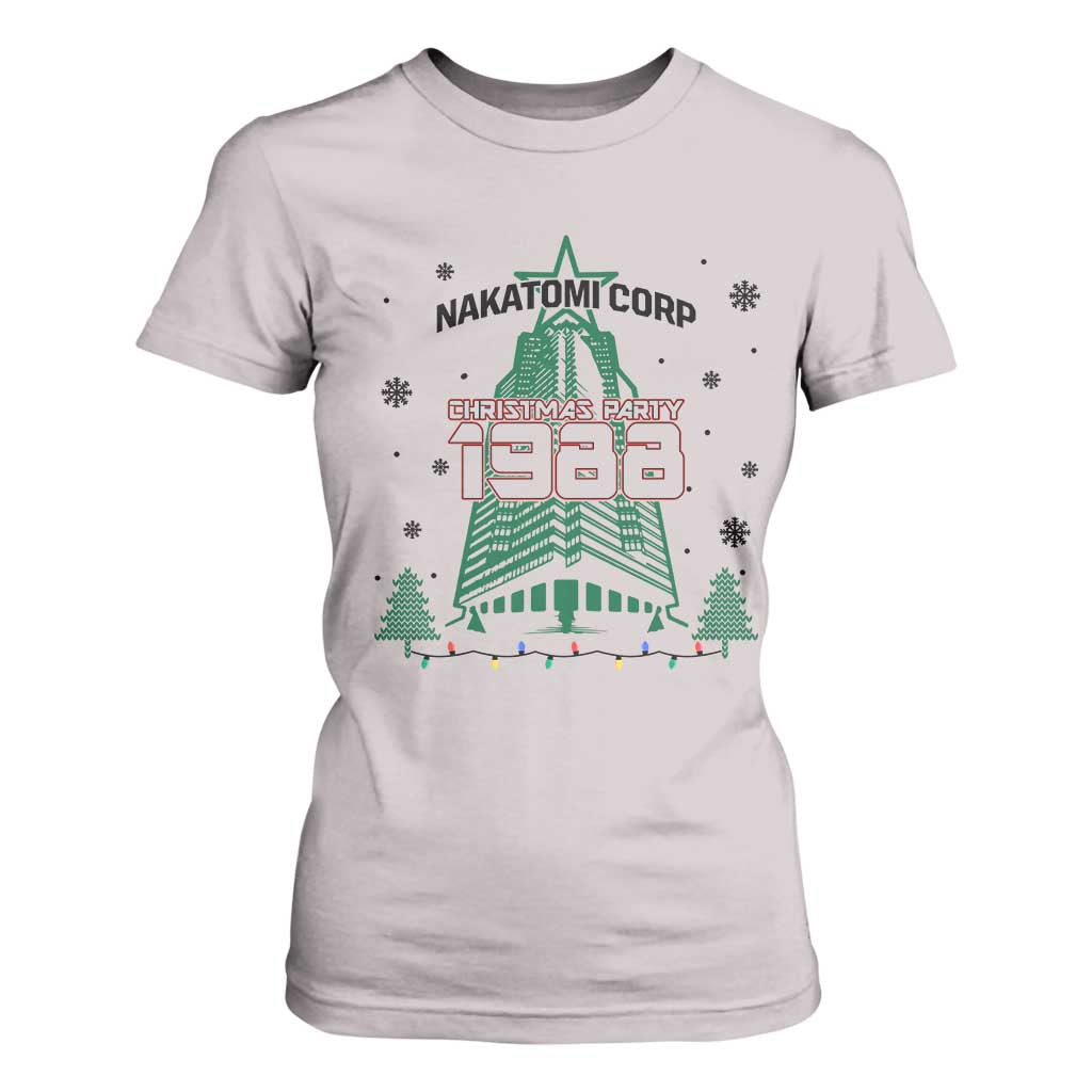 Vintage Nakatomi Plaza 1988 Christmas Party T Shirt For Women TS10 Ice Gray Print Your Wear