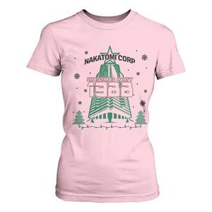 Vintage Nakatomi Plaza 1988 Christmas Party T Shirt For Women TS10 Light Pink Print Your Wear