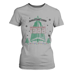 Vintage Nakatomi Plaza 1988 Christmas Party T Shirt For Women TS10 Sport Gray Print Your Wear