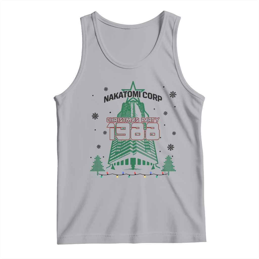 Vintage Nakatomi Plaza 1988 Christmas Party Tank Top TS10 Athletic Heather Print Your Wear