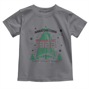 Vintage Nakatomi Plaza 1988 Christmas Party Toddler T Shirt TS10 Charcoal Print Your Wear