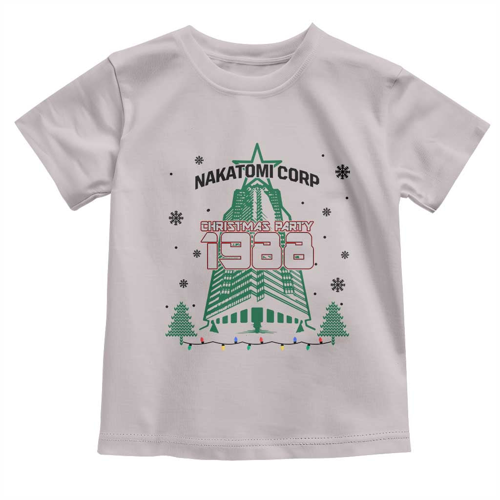 Vintage Nakatomi Plaza 1988 Christmas Party Toddler T Shirt TS10 Ice Gray Print Your Wear