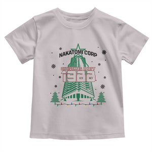 Vintage Nakatomi Plaza 1988 Christmas Party Toddler T Shirt TS10 Ice Gray Print Your Wear