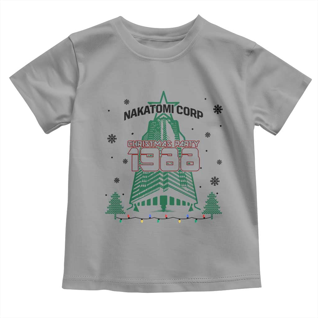 Vintage Nakatomi Plaza 1988 Christmas Party Toddler T Shirt TS10 Sport Gray Print Your Wear