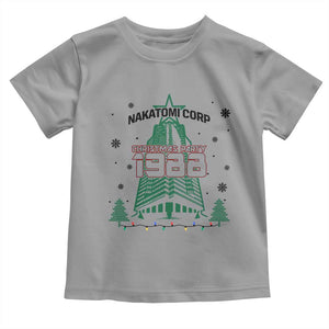 Vintage Nakatomi Plaza 1988 Christmas Party Toddler T Shirt TS10 Sport Gray Print Your Wear