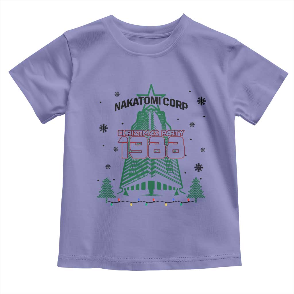 Vintage Nakatomi Plaza 1988 Christmas Party Toddler T Shirt TS10 Violet Print Your Wear