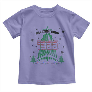 Vintage Nakatomi Plaza 1988 Christmas Party Toddler T Shirt TS10 Violet Print Your Wear