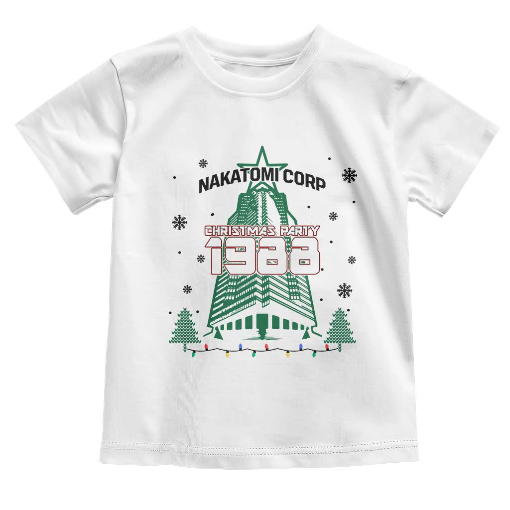 Vintage Nakatomi Plaza 1988 Christmas Party Toddler T Shirt TS10 White Print Your Wear