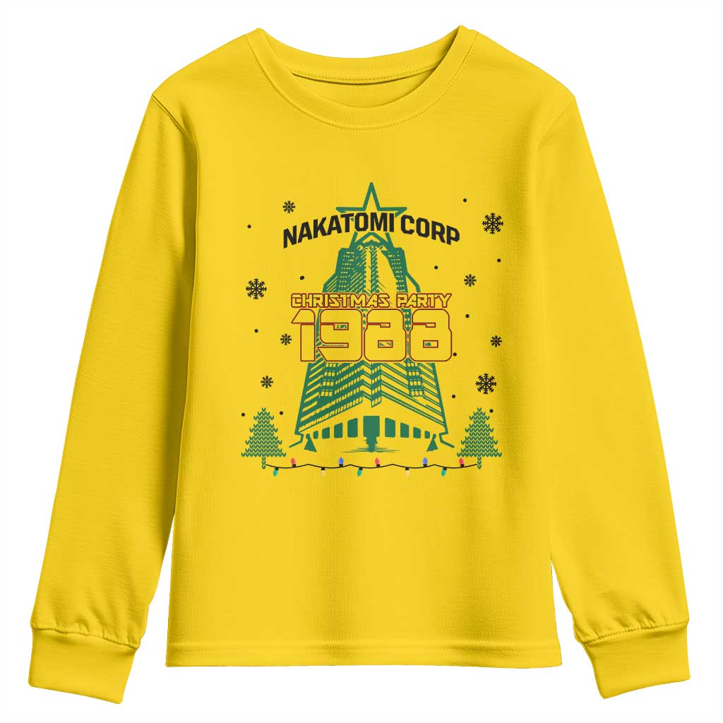Vintage Nakatomi Plaza 1988 Christmas Party Youth Sweatshirt TS10 Daisy Print Your Wear