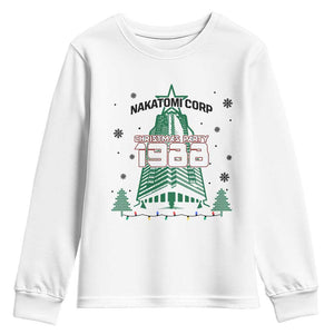 Vintage Nakatomi Plaza 1988 Christmas Party Youth Sweatshirt TS10 White Print Your Wear