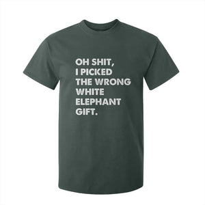Oh Shit Funny White Elephant Gifts T Shirt For Kid TS10 Dark Forest Green Print Your Wear