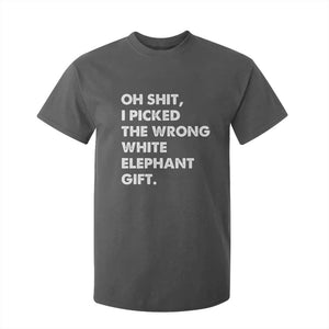 Oh Shit Funny White Elephant Gifts T Shirt For Kid TS10 Dark Heather Print Your Wear