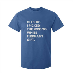 Oh Shit Funny White Elephant Gifts T Shirt For Kid TS10 Royal Blue Print Your Wear