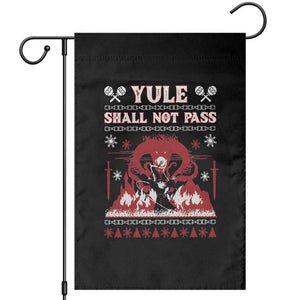 Christmas Yule Shall Not Pass Garden Flag Fantasy Movie Ugly Xmas TS10 Black Print Your Wear