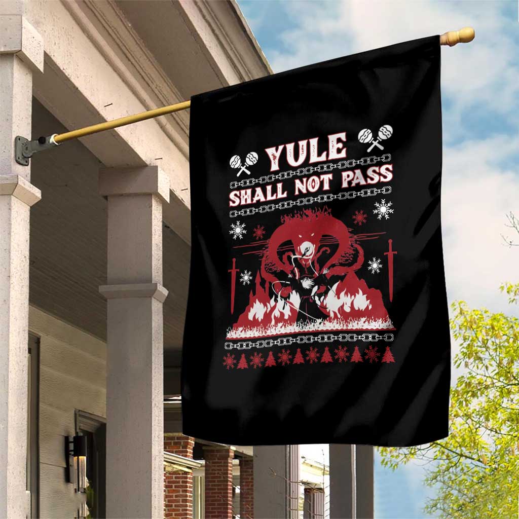 Christmas Yule Shall Not Pass Garden Flag Fantasy Movie Ugly Xmas TS10 Print Your Wear
