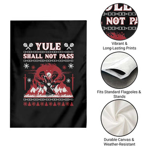 Christmas Yule Shall Not Pass Garden Flag Fantasy Movie Ugly Xmas TS10 Print Your Wear