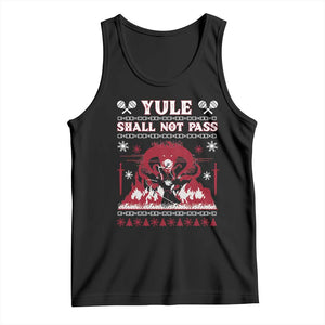 Christmas Yule Shall Not Pass Tank Top Fantasy Movie Ugly Xmas TS10 Black Print Your Wear